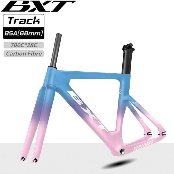 Track Bike Frame Set Manufacturer - OEM Carbon T800 700C Fixed Gear BSA Frame