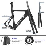 Track Bike Frame Set Manufacturer - OEM Carbon Fiber 700C Lightweight BSA