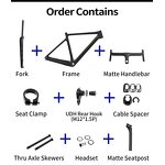 Gravel Frame Manufacturer - OEM New 700C45C Full Hidden Cable Aero Frame Set