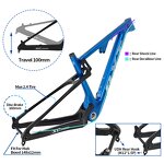 Suspension Carbon Frame Manufacturer - OEM 29er Customized Logo Boost Soft Tail