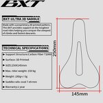 Bicycle Saddle Manufacturer - OEM T1000 3D Printed Carbon Fiber Saddle