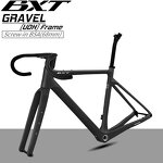 Gravel Bike Frame Manufacturer - OEM T1000 Carbon Disc Thru Axle 700Cx45C