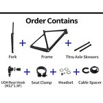 Gravel Frame Manufacturer - OEM Gravel-135 Carbon Full Internal Cable 700C45C