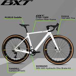 Gravel Bike Manufacturer - OEM 700C Carbon Full Internal Routing GRX-600 1X11S