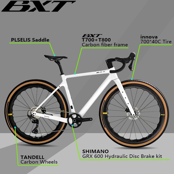 Gravel Bike Manufacturer - OEM 700C Carbon Full Internal Routing GRX-600 1X11S