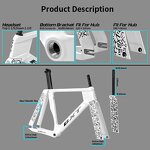 Track Frame Manufacturer - OEM 2025 Carbon Track Racing Fixed Gear Frameset
