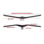 Integrated MTB Handlebar Manufacturer - OEM Carbon 800mm Mountain Bars