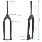 MTB Fork Manufacturer - OEM Light T700 29 Boost 11015mm External Cable Fork