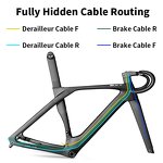 Road Bike Frame Manufacturer - OEM Road-145 Full Carbon Disc Hidden Cable BSA