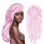 Sleep Cap Supplier - Custom Adjustable Satin Silk Bow Design