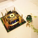 Crystal Glass Ornament Manufacturer - Islamic Moon Star Ramadan Decor