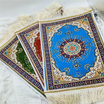 Prayer Mat Supplier - Foldable Ice Silk Tassel Carpet for Camping