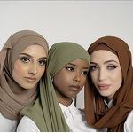 Islamic Headscarf Manufacturer - OEM Pearl Chiffon Shawl Wholesale