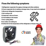 DC Electric Cooling Fan Factory - 12V OEM U92C12MS1B3-52 for Refrigerator