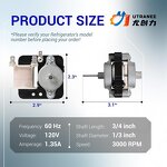 Multi-Purpose Refrigerator Fan Motor Factory - 120V 3000 RPM Easy Install
