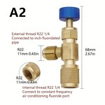 Refrigerant Charging Safety Valve Factory - 1/4'' Copper Adapter Manual Tool