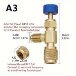 Refrigerant Charging Safety Valve Factory - 1/4'' Copper Adapter Manual Tool