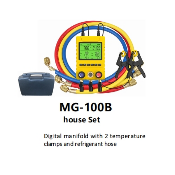 Digital Refrigerant Pressure Gauge Factory - MG-100 Extra Large Display