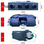 Bus Truck AC Evaporator Manufacturer - 3 Speed 6 Port 12V Underdash Assembly