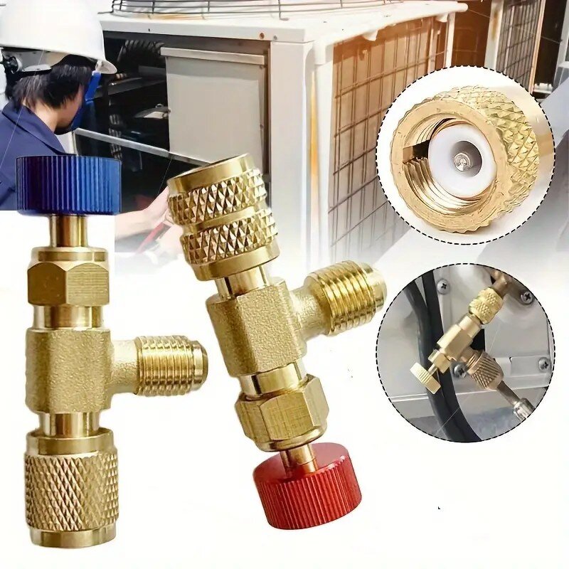 Refrigerant Charging Safety Valve Factory - 1/4'' Copper Adapter Manual Tool