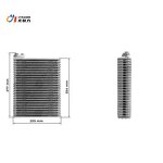 Auto AC Evaporator Manufacturer - OEM for Fiat Palio