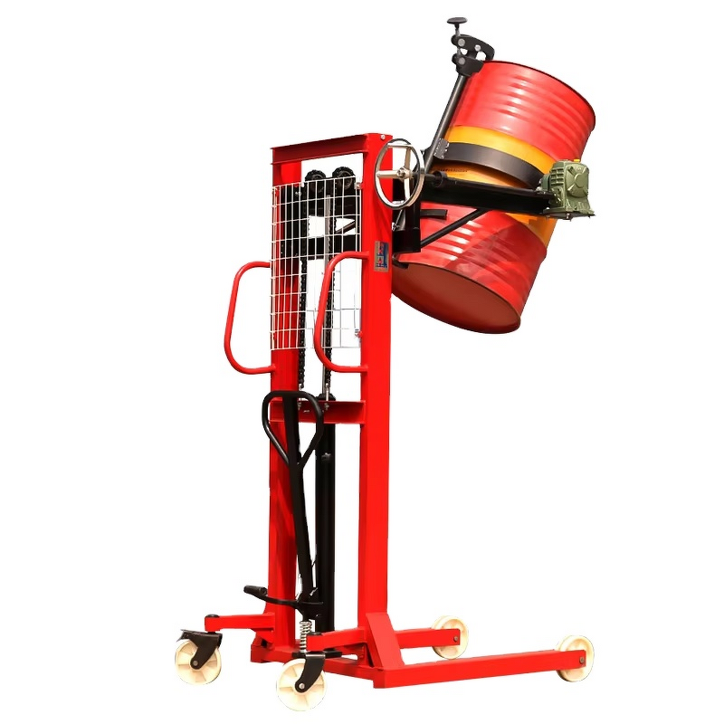 Drum Forklift Factory - 1000kg Manual Hydraulic Drum Elevator