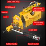 Permanent Magnetic Lifter Supplier - 400kg Crane Magnet with Handle