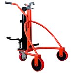 Drum Cart Supplier - 3 Wheel Steel Oil Drum Caddy Trolley