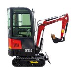 Mini Excavator Factory - 1 Ton Closed Cab Small Loader Digger
