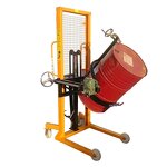 Manual Stacker Truck Manufacturer - 500kg Oil Drum & Plastic Bucket Lifter