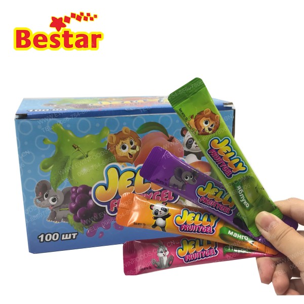Long Jelly - OEM 4 Fruit Flavor Freeze Candy