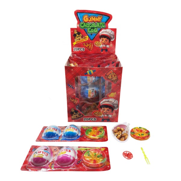 Egg Pizza Gummy - OEM Halal Easter Candy Kit Manufacturer