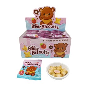 Bear Sandwich Cookies - OEM Candy Manufacturer with Strawberry Chocolate Flavors