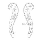 Curve Printing Ruler Factory - 8-piece FCS-KIT Design Tool Set