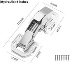Folding Door Hinge Factory - Non-slotted Hydraulic Damping Hinge