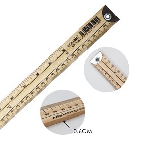 Wooden Tailoring Ruler Supplier - 1 Meter Straight Plate-punching Gauge