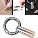Mini Tool Key Ring Supplier - Stainless Steel Capsule Knife Pendant