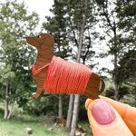 Wooden Bobbin Set Factory - Craft Ribbon Spool Vintage Supplier