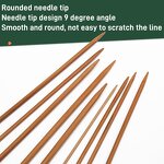 Sweater Needle Manufacturer - Carbonized Single Head Bamboo Stick