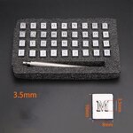 Leather Embossing Stamp Kit Supplier - Alphabet Number Punch Tool