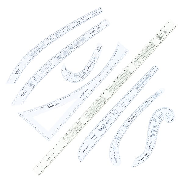 Curve Printing Ruler Factory - 8-piece FCS-KIT Design Tool Set