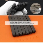 Alphabet Stamp Punch Factory - 36PC Metal Number Stamp Kit