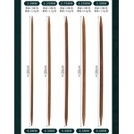 Bamboo Knitting Needle Supplier - 36cm Carbonized Straight Needle