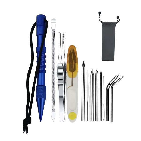 Paracord Fid Set Factory - 12 Pack Marlin Spike Lacing Needles