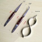 Curved Tip Tweezers Factory - Stainless Steel Cross Lock Tweezer