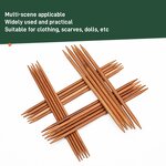 Bamboo Knitting Needle Supplier - 36cm Carbonized Straight Needle