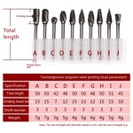 Carbide Rotary File Set Factory - 10pcs 3mm Shank Dremel Burr