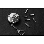Coin Folding Knife Supplier - Screwdriver Keychain Repair Gadget