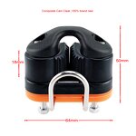 Cam Cleat Supplier - Black Orange Ball Bearing with Ring