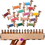 Wooden Bobbin Set Factory - Craft Ribbon Spool Vintage Supplier